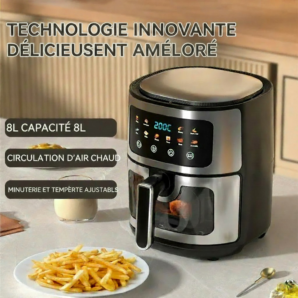 Technologie innovante - Friteuse à Air 8L